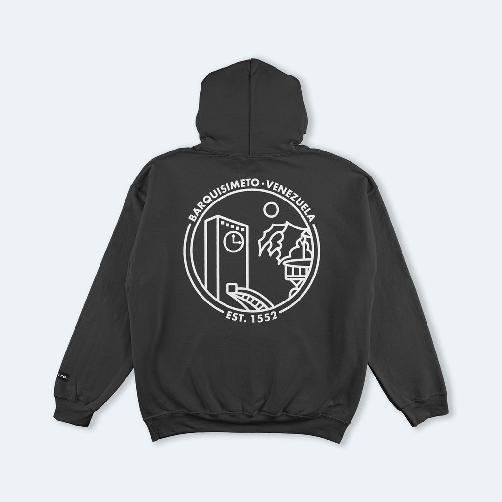 Barquisimeto Black Hooded Sweatshirt