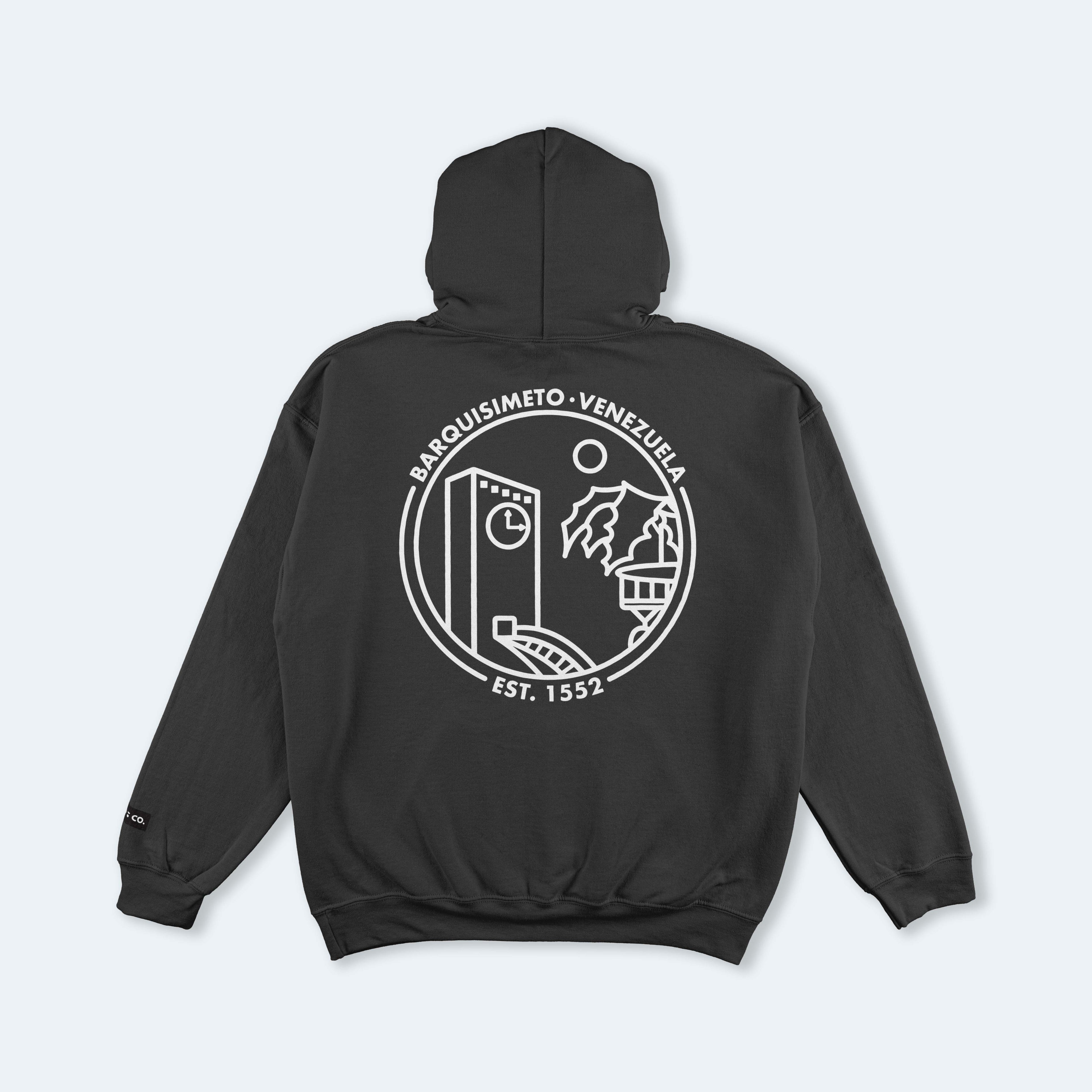 Barquisimeto Black Hooded Sweatshirt