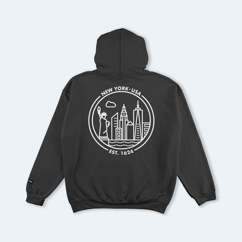 New York Black Hooded Sweatshirt