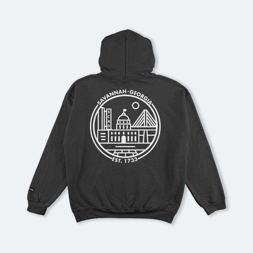 Savannah Black Hooded Sweatshirt