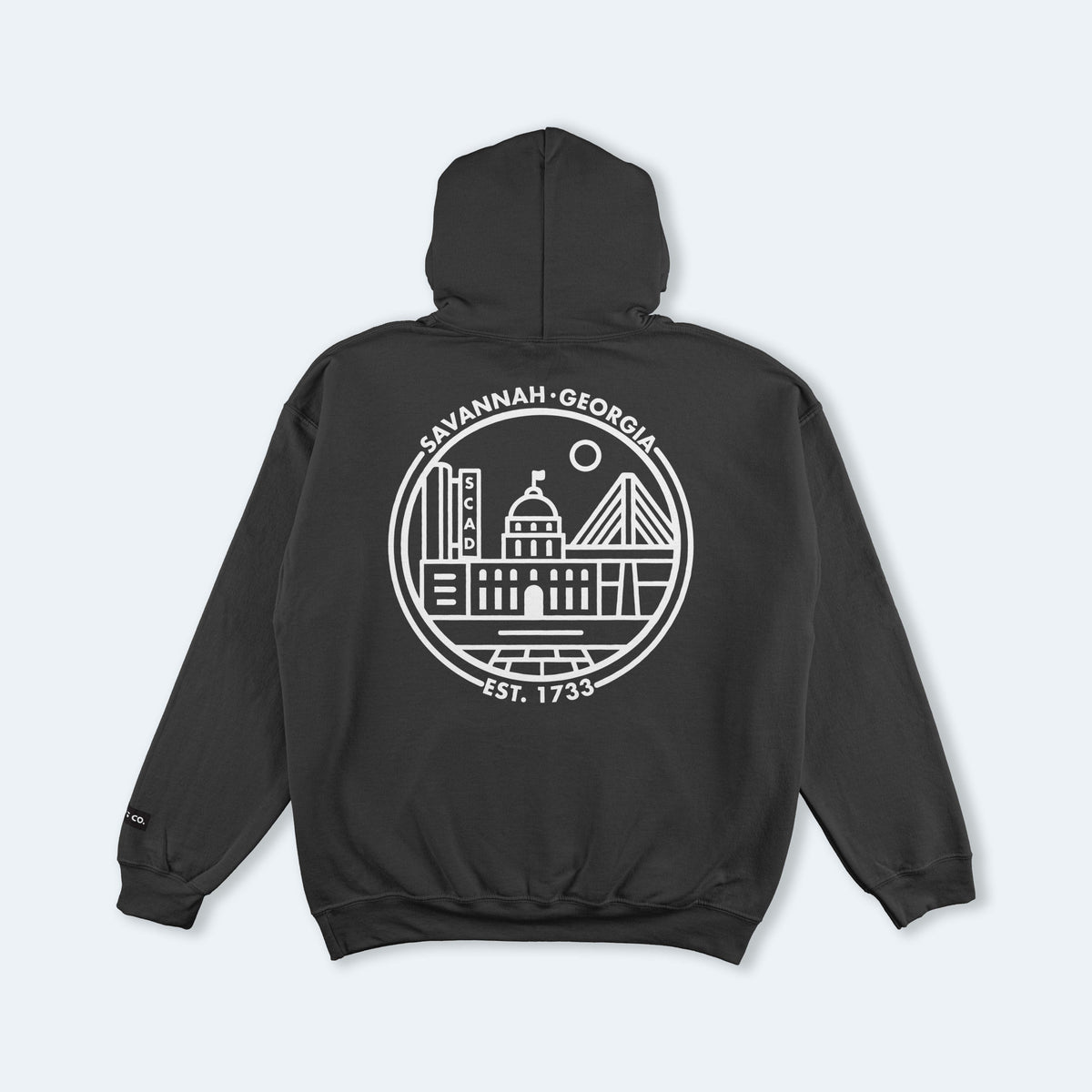 Savannah Black Hooded Sweatshirt