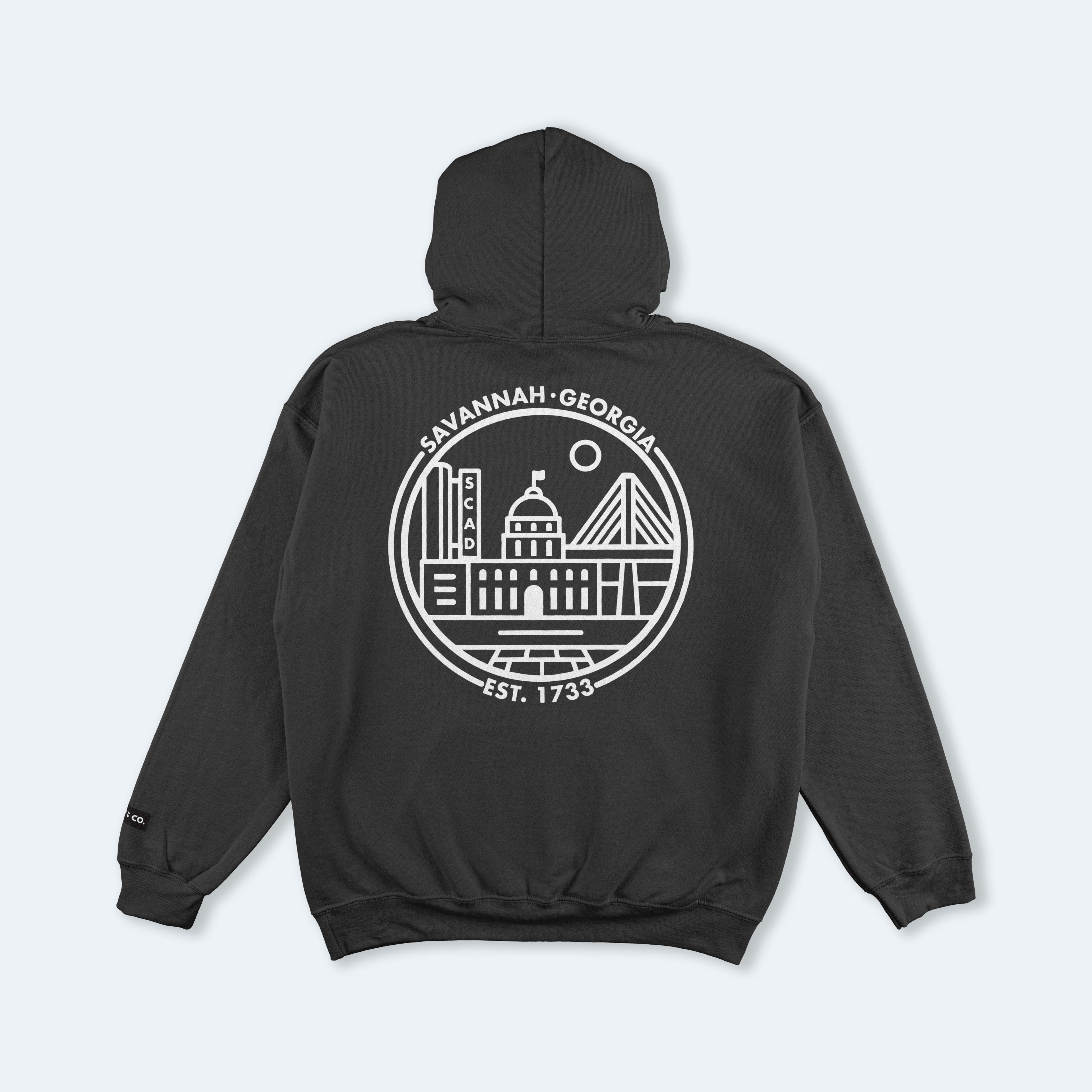 Savannah Black Hooded Sweatshirt