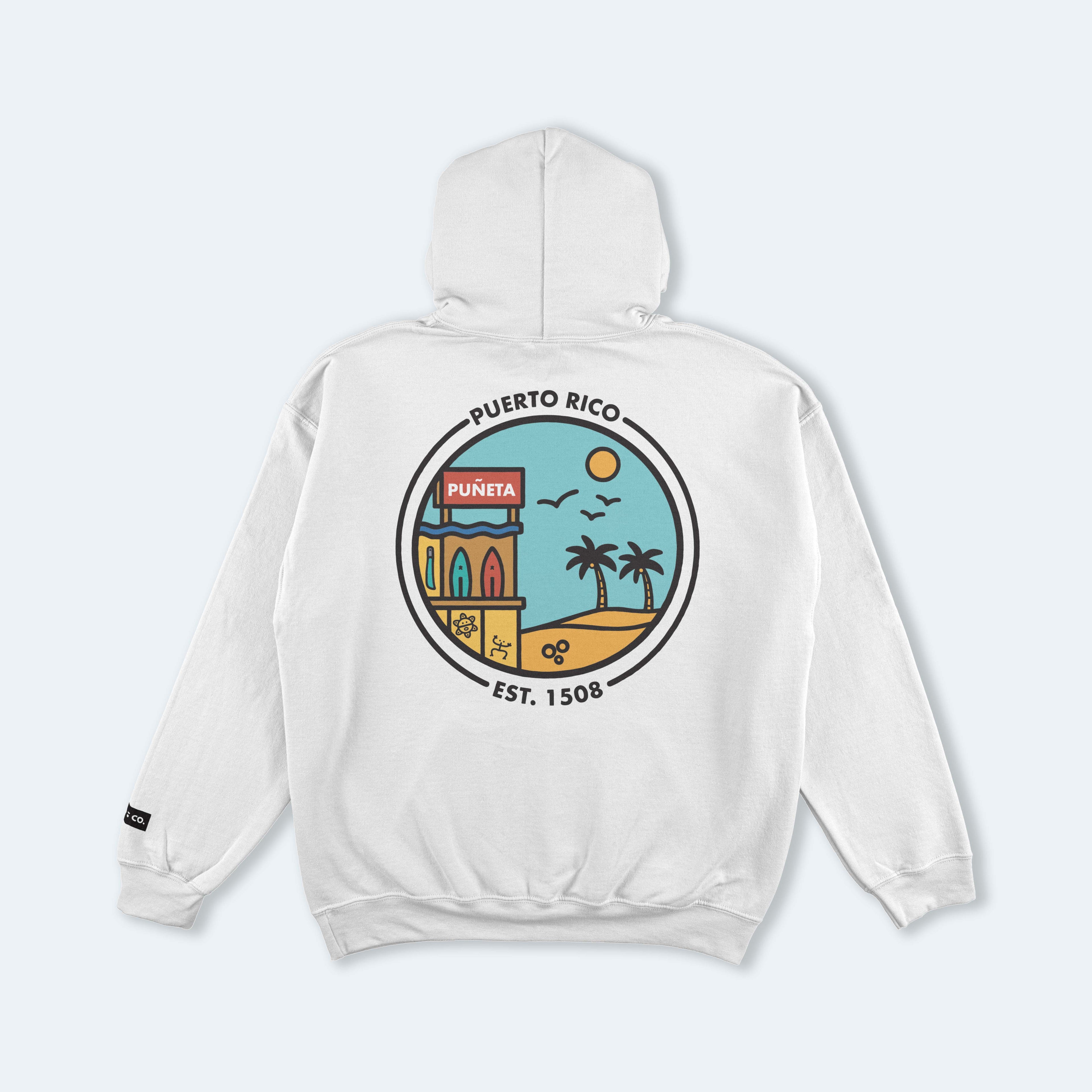 Puerto Rico Color Hooded Sweatshirt