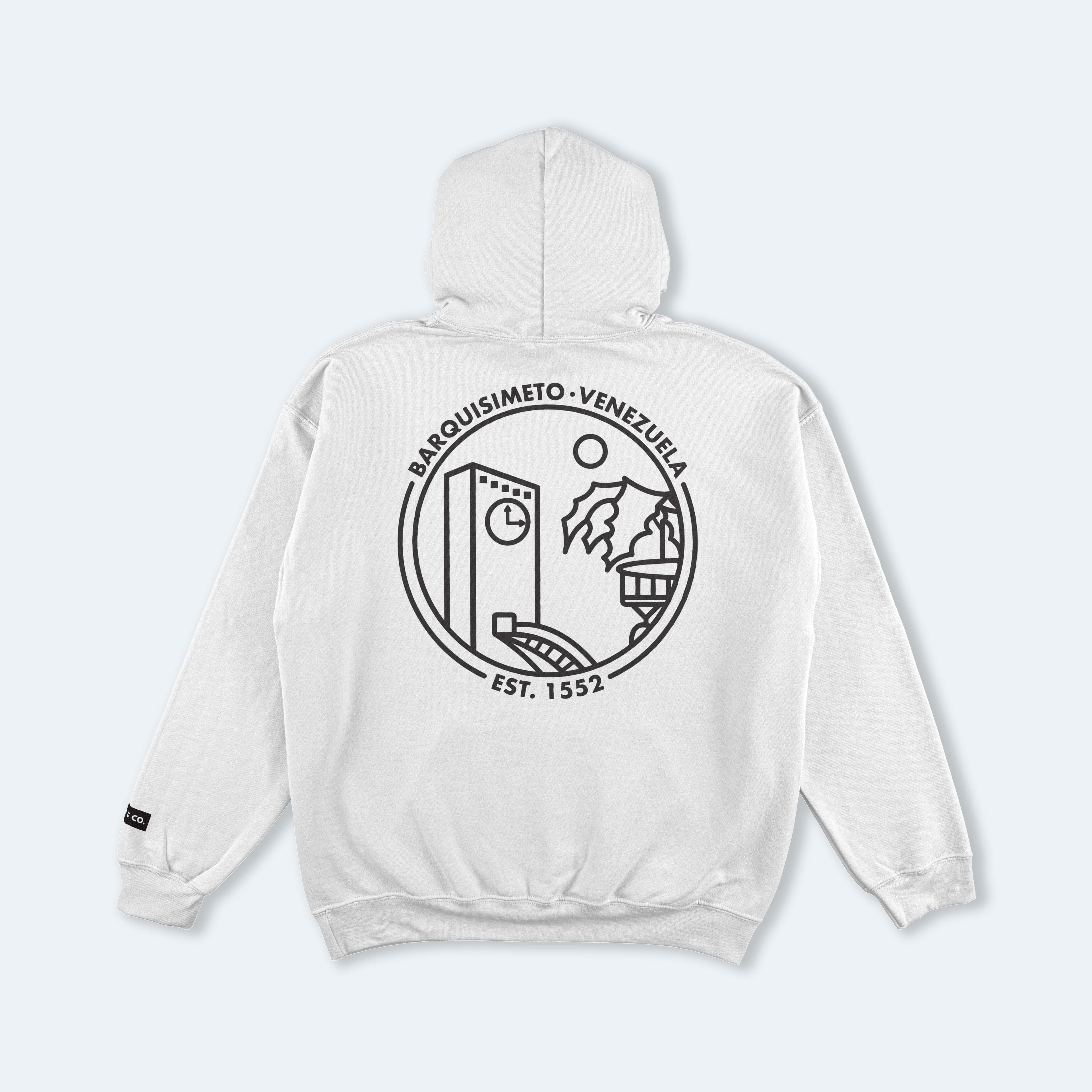 Barquisimeto White Hooded Sweatshirt