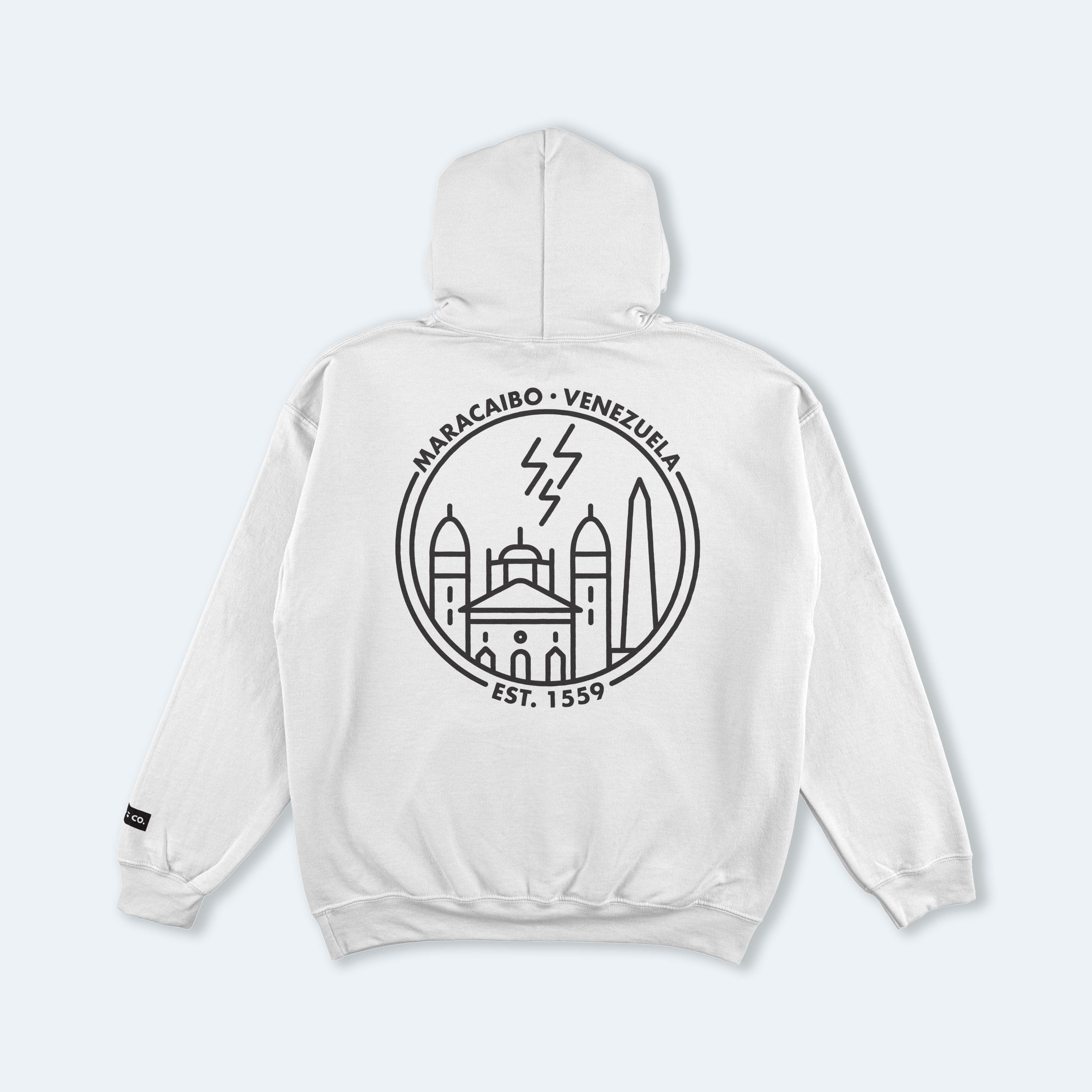 Maracaibo White Hooded Sweatshirt