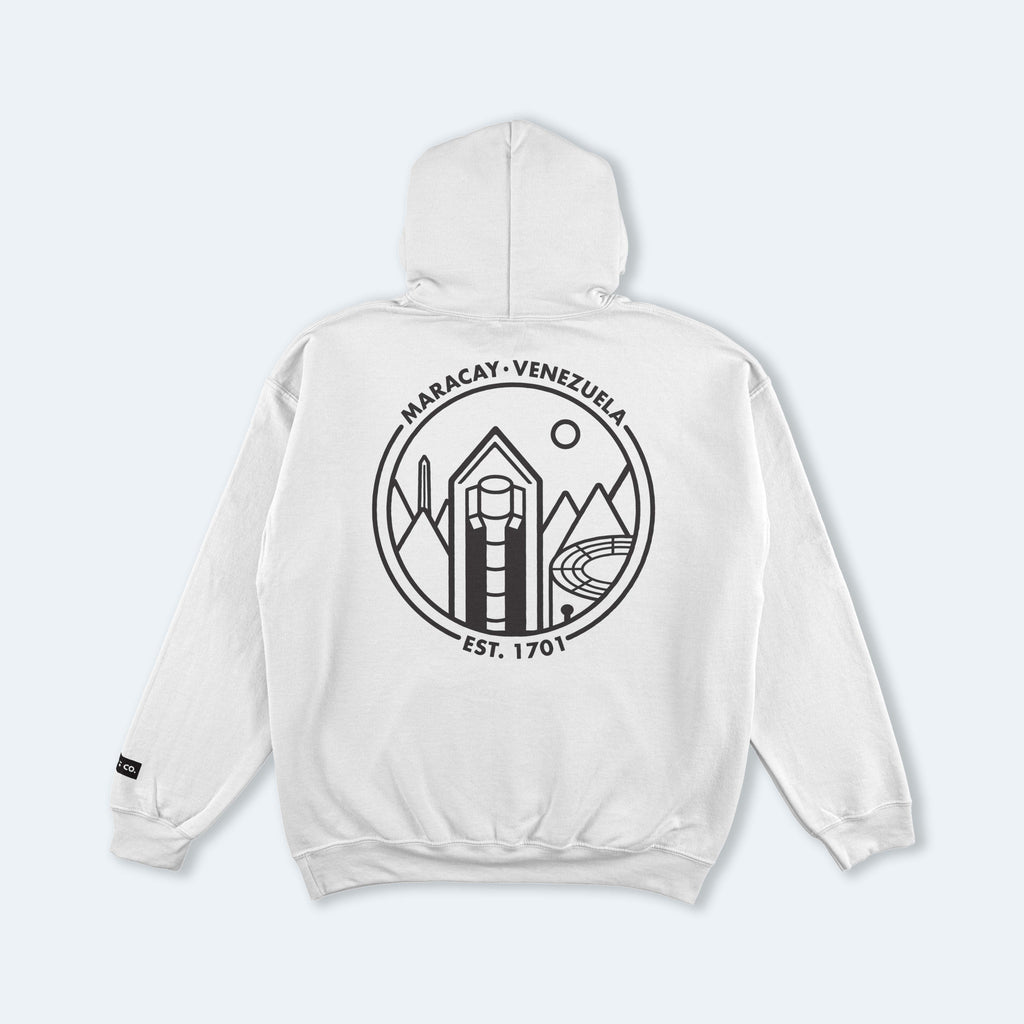 Maracay White Hooded Sweatshirt