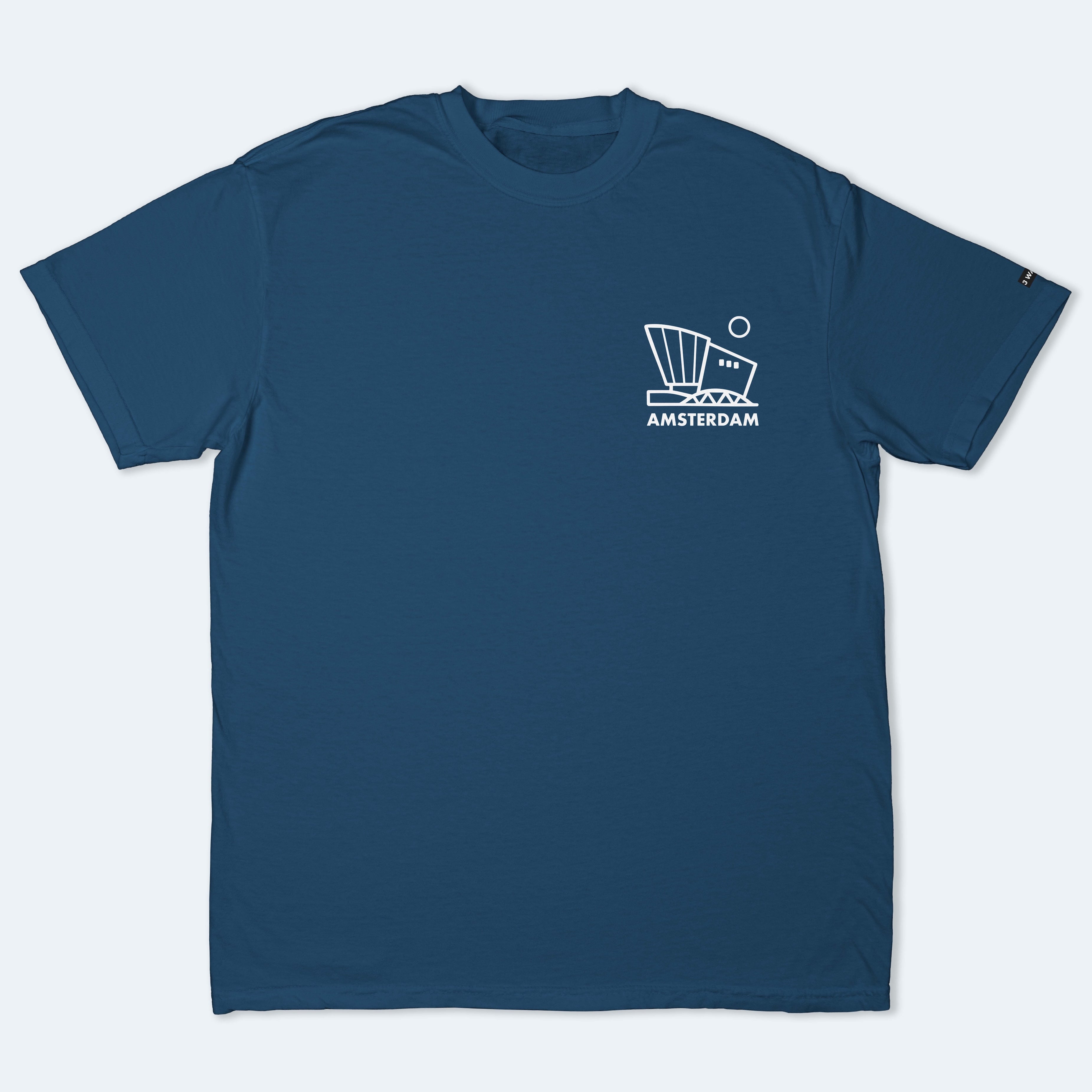 Amsterdam Navy T-Shirt