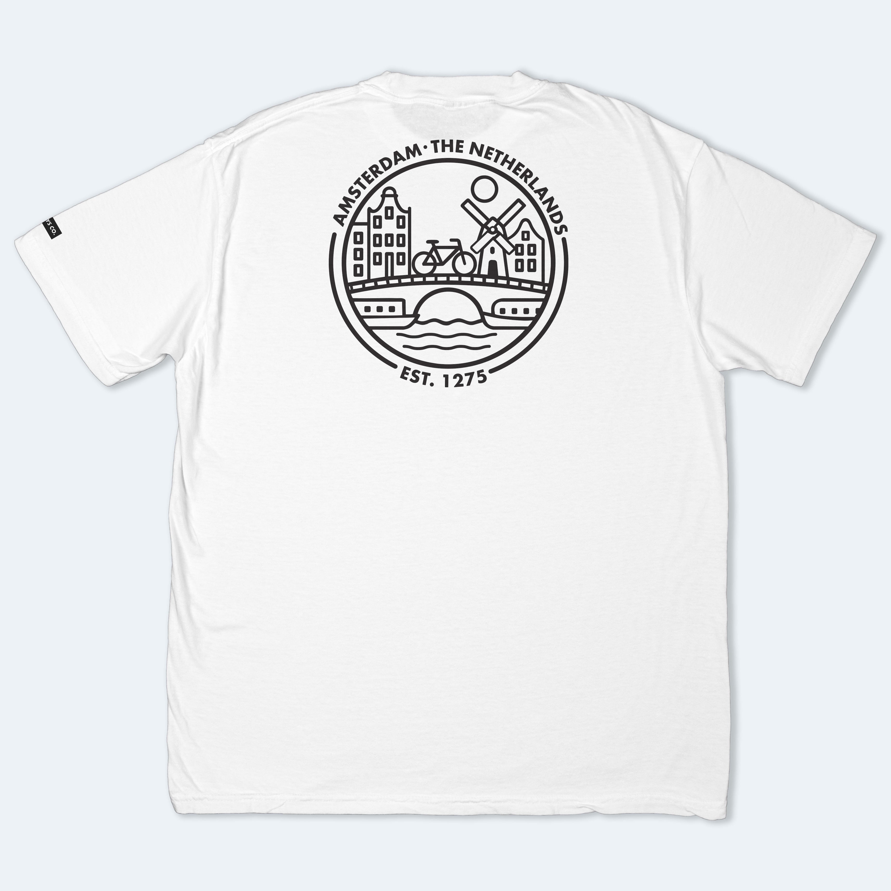 Amsterdam White T-Shirt