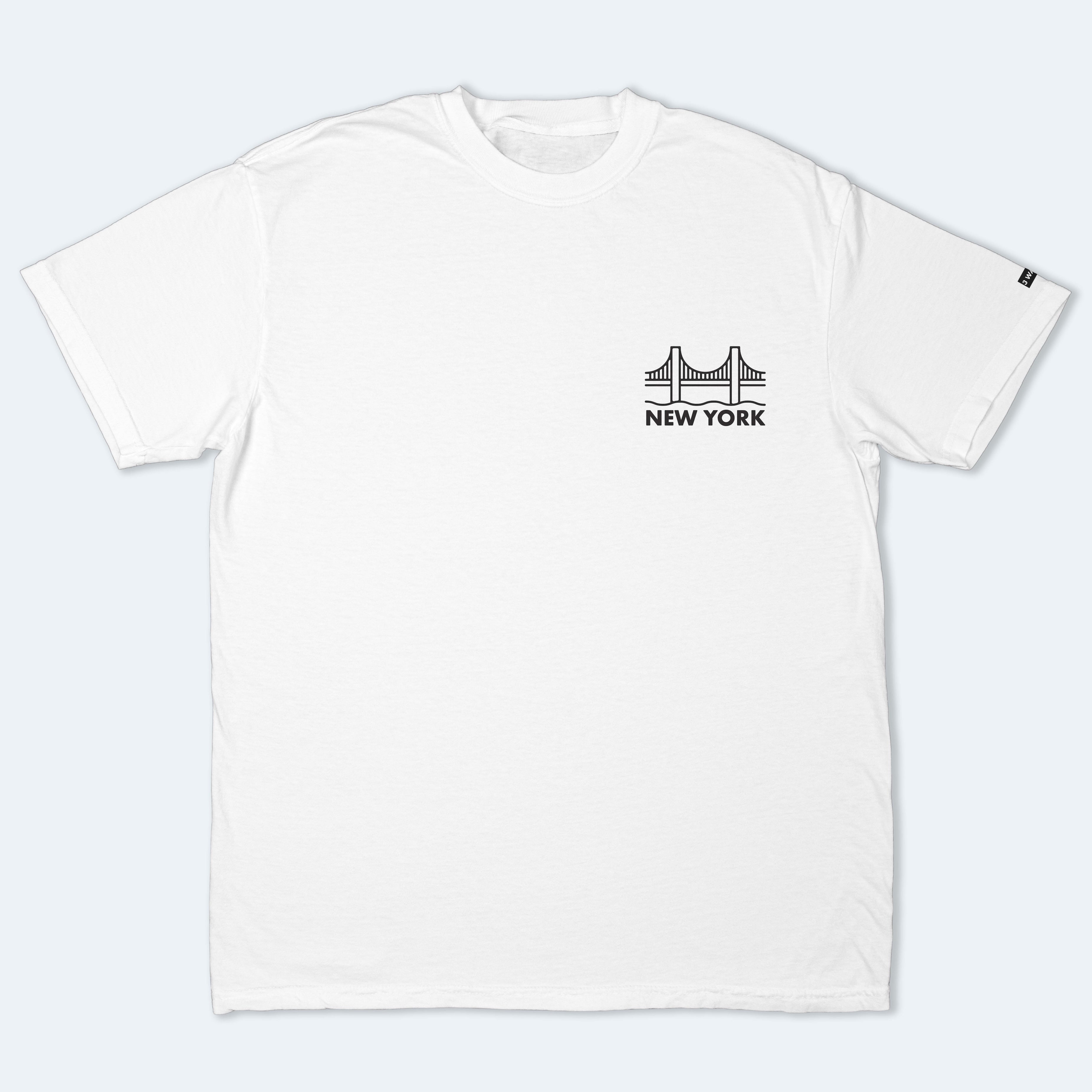 New York White T-Shirt