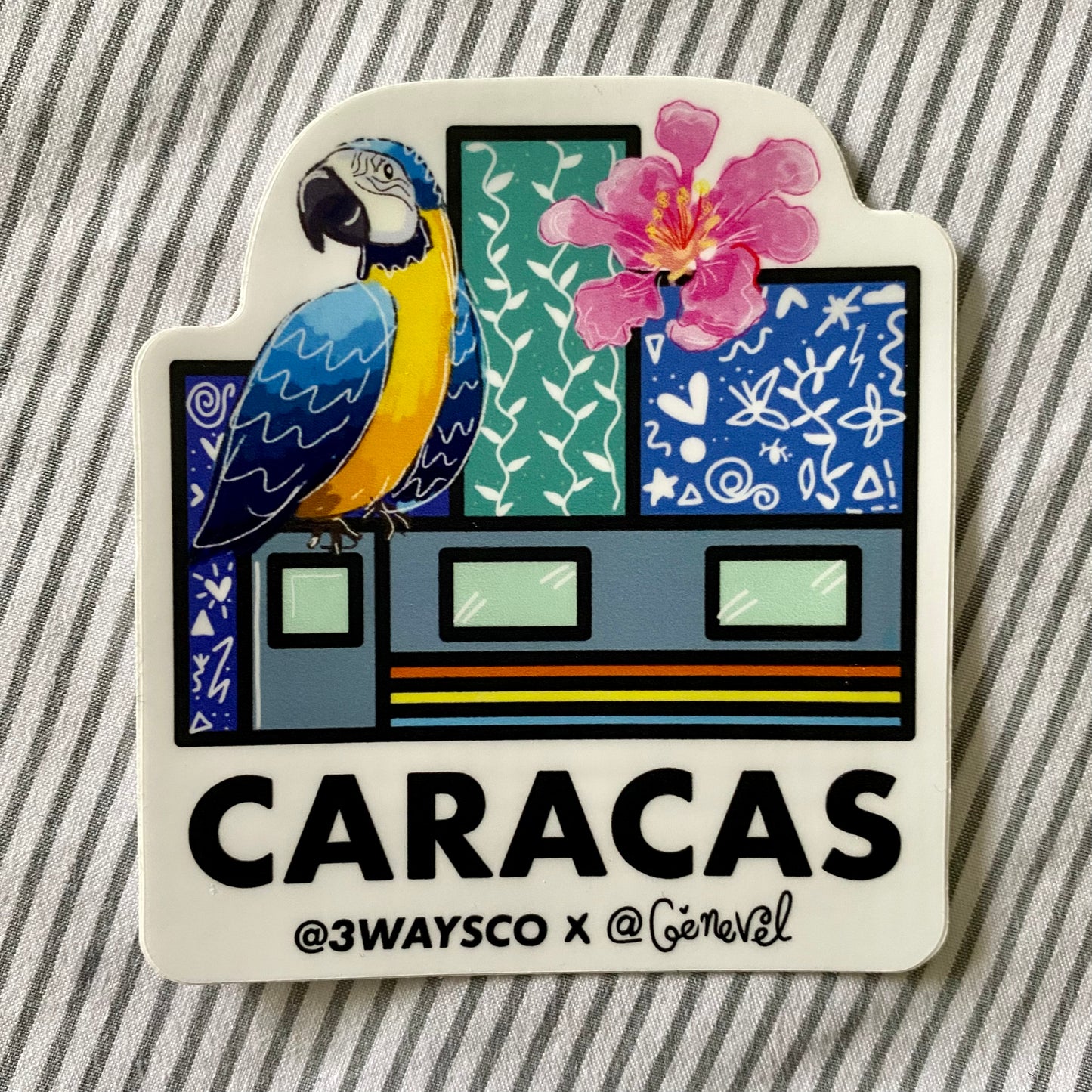 Caracas 3 Ways Co x Genevel Sticker